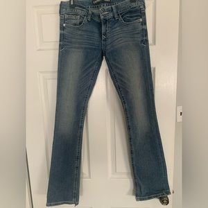 Barely Boot jeans Size2R.  Express brand . Stone wash .